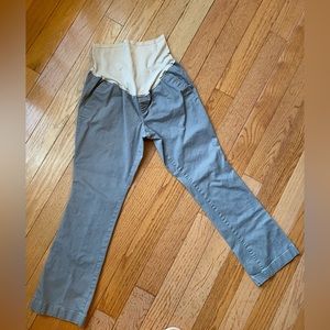 Old navy full panel khaki grey MATERNITY